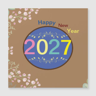 Carte Magnétique Bonne année 2027