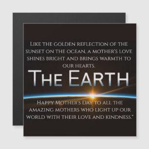 Carte Magnétique Bonne fête des mères avec amour