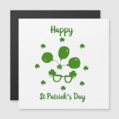Carte Magnétique Bonne Saint Patrick's Day (Devant / Derrière)
