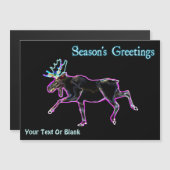 Carte Magnétique Bonnes Fêtes - Oie électrique (Devant / Derrière)