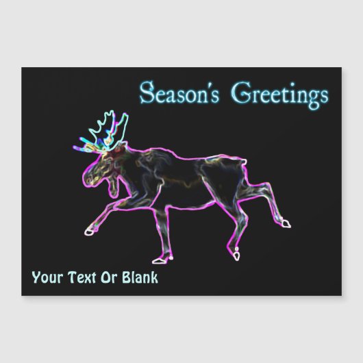 Carte Magnétique Bonnes Fêtes - Oie électrique (Devant)