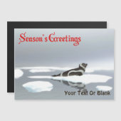 Carte Magnétique Bonnes Fêtes - Sceau de ruban (Devant / Derrière)