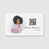 Carte Magnétique Boss Lady Blogger QR Code (Devant)