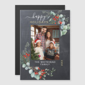 Carte magnétique Botanique Rustique Chalkboard Hol (Devant / Derrière)