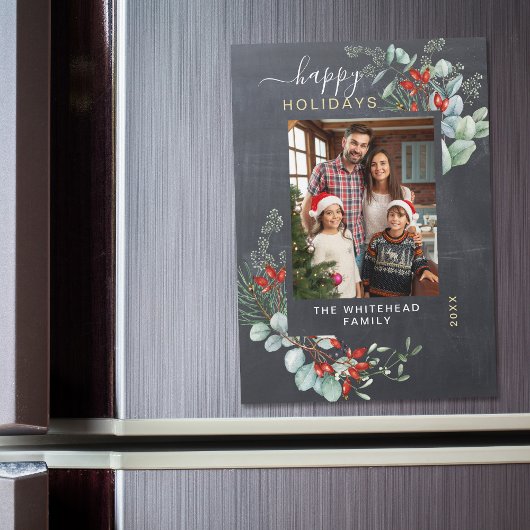 Carte magnétique Botanique Rustique Chalkboard Hol