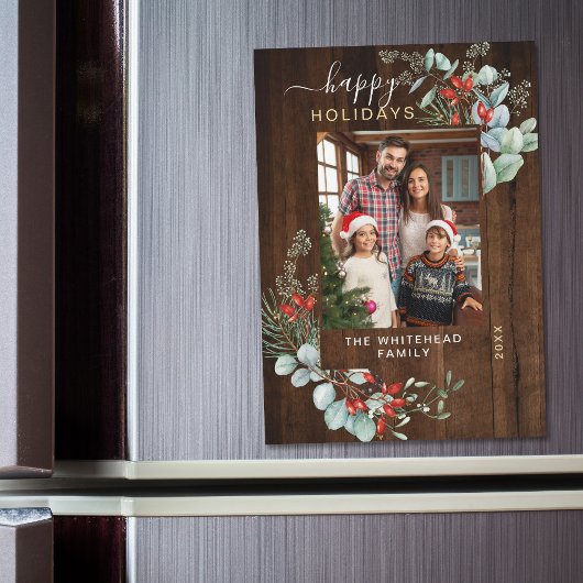 Carte magnétique Botanique Rustique Dark Wood Holi