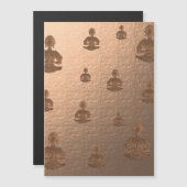 Carte Magnétique bouddha en marsala (Devant / Derrière)