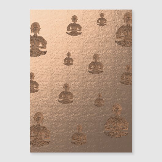 Carte Magnétique bouddha en marsala (Devant)