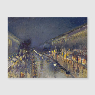 Carte Magnétique Boulevard Montmartre à Night Pissarro
