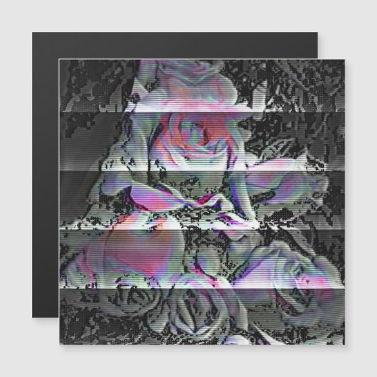 Carte Magnétique Bouquet Techno (Devant / Derrière)