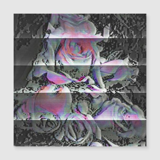 Carte Magnétique Bouquet Techno  (Devant)