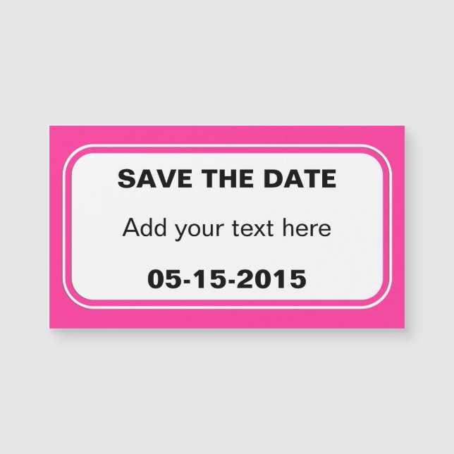 Carte Magnétique Bouton rectangle blanc + votre dossier. & idées (Devant)