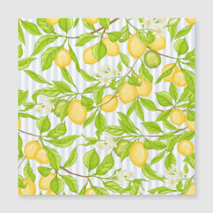 Carte Magnétique Branche de citronnier : Motif sans fil