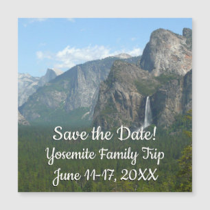 Carte Magnétique Bridalveil Falls et Half Dome à Yosemite