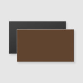 Carte Magnétique Brown #4D2A10, Crocodile (Devant / Derrière)