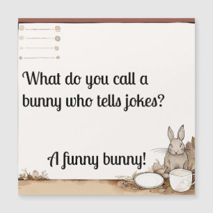 Carte Magnétique Bunny drôle