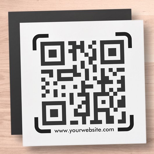 Carte Magnétique Business Scan Me QR Code Website Modern Card