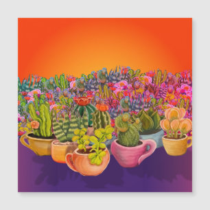 Carte Magnétique Cactus et succulents