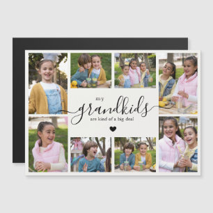 Carte Magnétique Cadeau de collage de photos de petits-enfants Cart