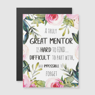 Carte Magnétique Cadeau de mentor vraiment génial Citation d'appréc