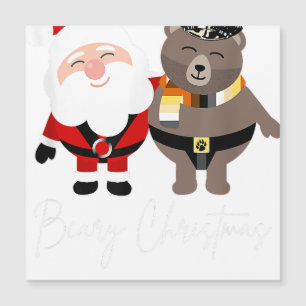 Carte Magnétique Cadeau de Noël Beary  Santa Gay Bear pour hommes  