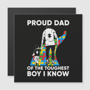 Carte Magnétique Cadeau de puzzle pour papa pour la sensibilisation