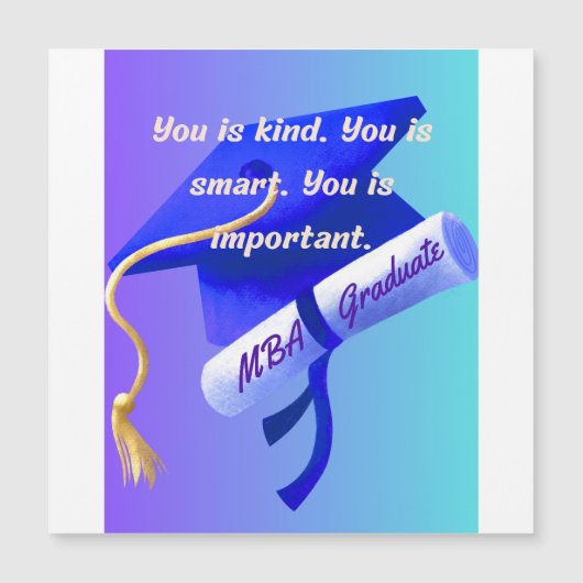 Carte Magnétique Cadeau MBA (Devant)