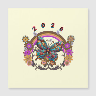 CARTE MAGNÉTIQUE CADEAU MODERNE COULEURS VIVES POUR FILLE SOEUR MAM