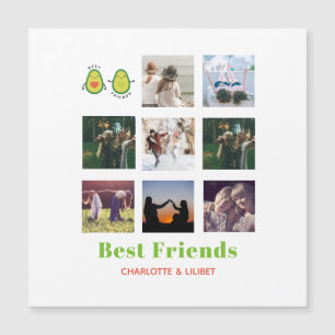 Carte Magnétique Cadeau PERSONNALISÉ COLlAGE PHOTO drôle de MEILLEU