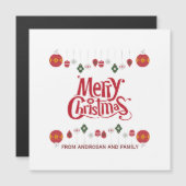 Carte Magnétique Cadeaux personnalisés de Noël (Devant / Derrière)