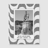 Carte Magnétique Cadre photo en pavé des Vagues portugaises (Devant)