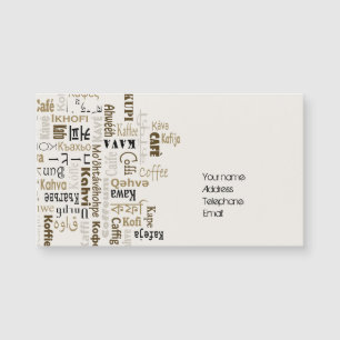 Carte Magnétique Café