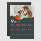 Carte Magnétique Calendar with Photo (Devant / Derrière)