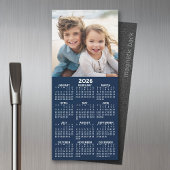 Carte Magnétique Calendrier 1 Collage de photos - Peut modifier ble