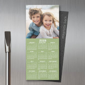 Carte Magnétique Calendrier 1 Collage de photos - Peut modifier Sag