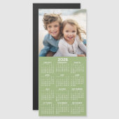 Carte Magnétique Calendrier 1 Collage de photos - Peut modifier Sag (Devant / Derrière)