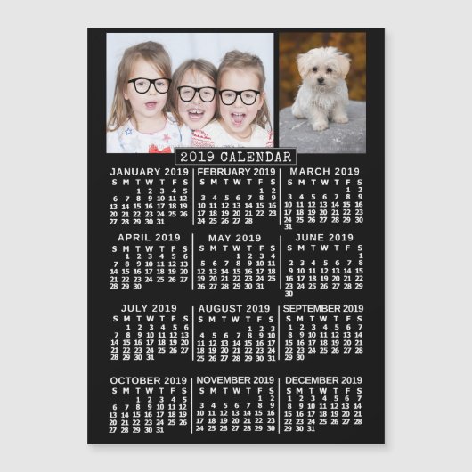 Carte Magnétique Calendrier 2019 (Voir la description pour la nouve (Devant)