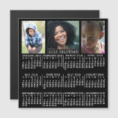 Carte Magnétique Calendrier 2019 (Voir la description pour la nouve (Devant / Derrière)