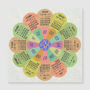 Carte Magnétique Calendrier 2020 (Voir la description pour la nouve