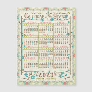 Carte Magnétique Calendrier 2023 (voir description pour la version 