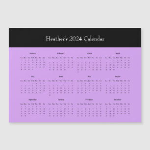 Carte Magnétique Calendrier 2024 personnalisable