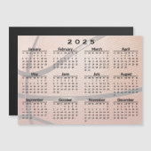 Carte magnétique Calendrier 2025 de conception de  (Devant / Derrière)
