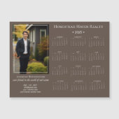 Carte Magnétique Calendrier 2025 de la photo magnétique de l'entrep (Devant)