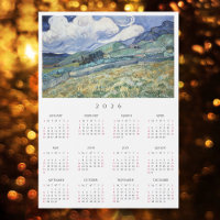 Calendrier 2026 Paysage France Vincent Van Gogh