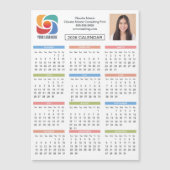 Carte Magnétique Calendrier 2026 personnalisé Logo d'entreprise Mag (Devant)