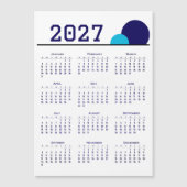 Carte Magnétique Calendrier 2027 (Devant)