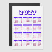 Carte Magnétique Calendrier 2027 (Devant / Derrière)