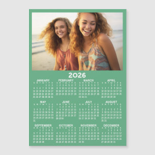 Carte Magnétique Calendrier avec Photo Vue Annuelle Moderne Aimant