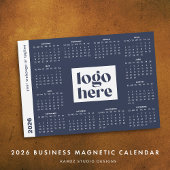 Carte Magnétique Calendrier complet de l'année 2026 Business Navy B
