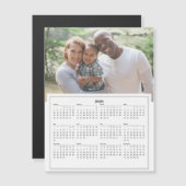 Carte Magnétique Calendrier customisé 2020 (Devant / Derrière)